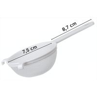 Crafty Cultures Plastic Strainers With Handle (White, Pack Of 2)